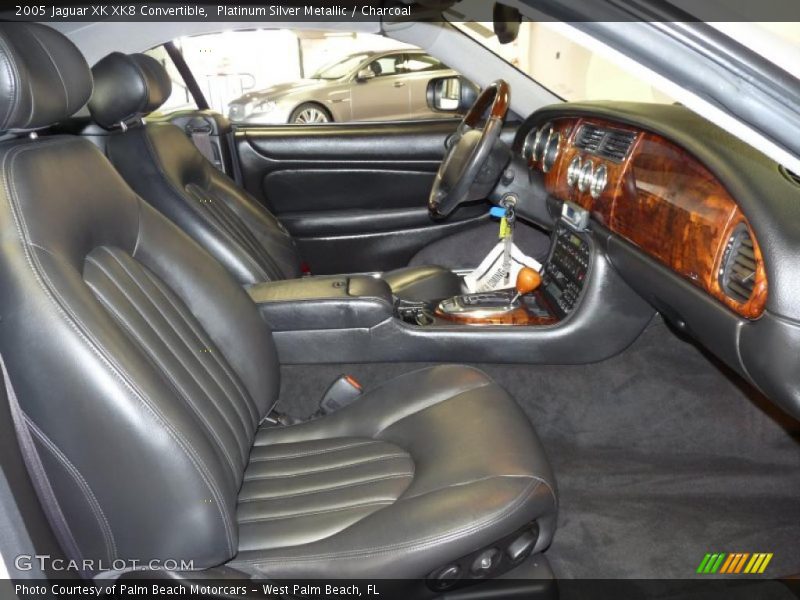Platinum Silver Metallic / Charcoal 2005 Jaguar XK XK8 Convertible