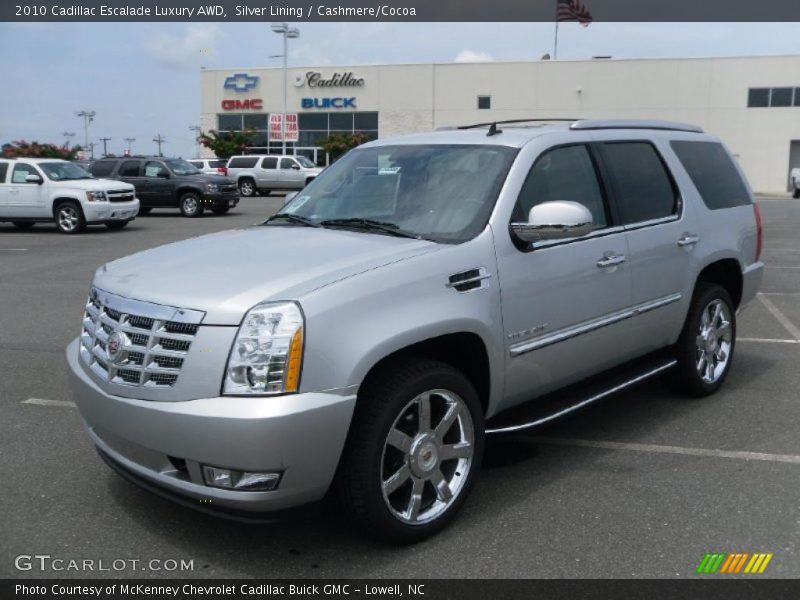 Silver Lining / Cashmere/Cocoa 2010 Cadillac Escalade Luxury AWD
