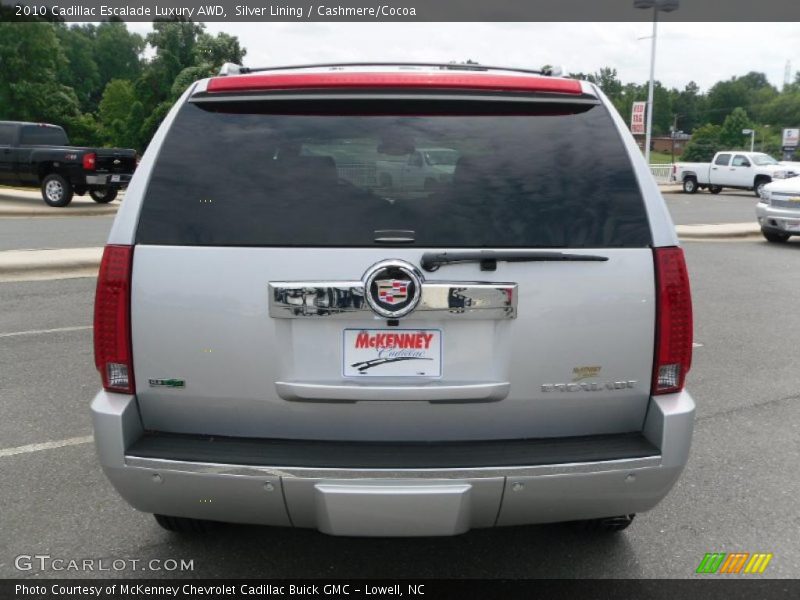 Silver Lining / Cashmere/Cocoa 2010 Cadillac Escalade Luxury AWD