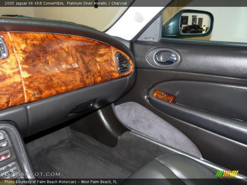 Platinum Silver Metallic / Charcoal 2005 Jaguar XK XK8 Convertible
