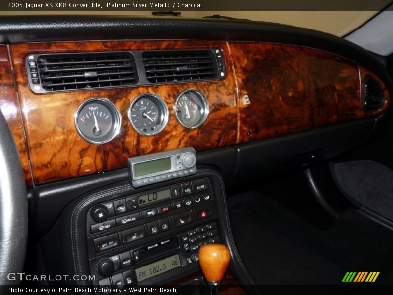 Platinum Silver Metallic / Charcoal 2005 Jaguar XK XK8 Convertible