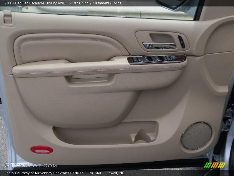 Silver Lining / Cashmere/Cocoa 2010 Cadillac Escalade Luxury AWD