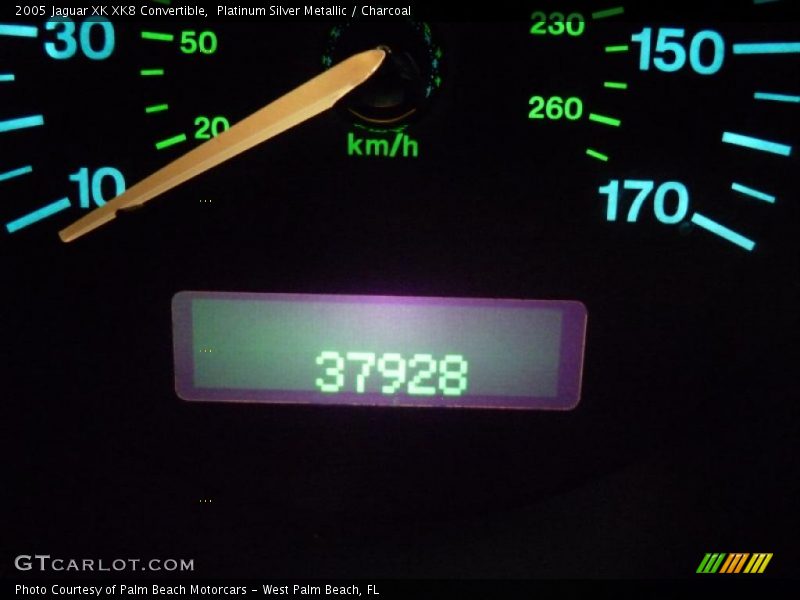 Platinum Silver Metallic / Charcoal 2005 Jaguar XK XK8 Convertible