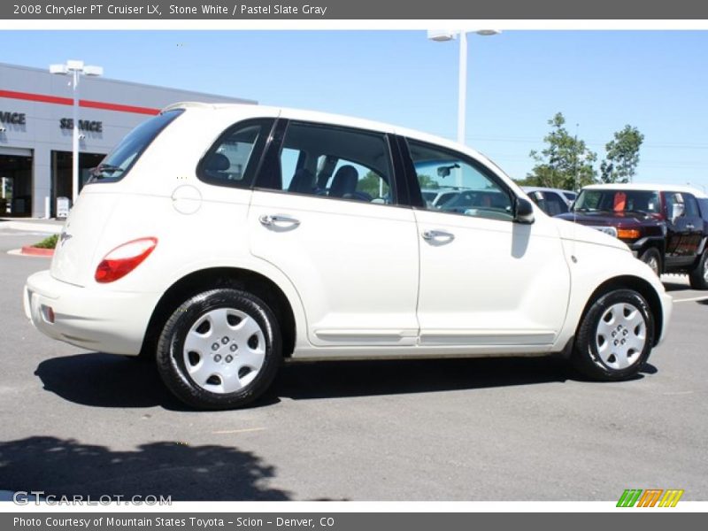 Stone White / Pastel Slate Gray 2008 Chrysler PT Cruiser LX