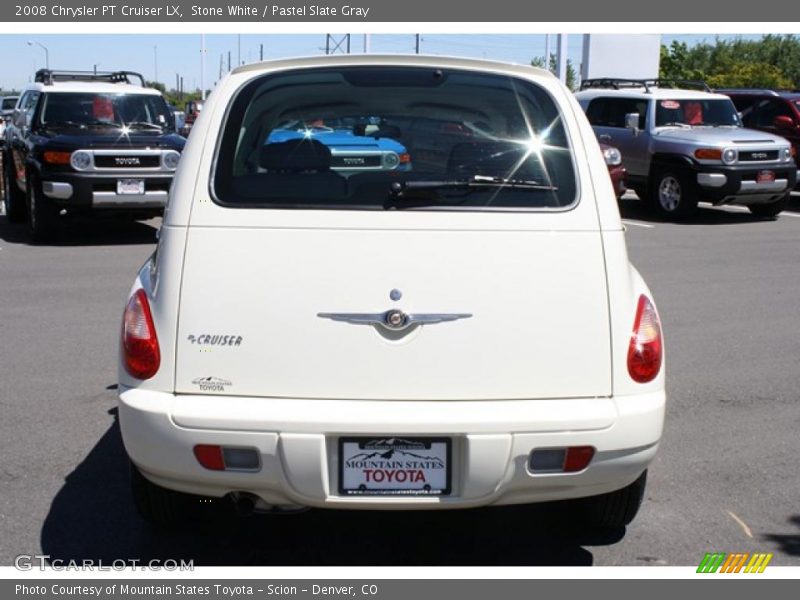 Stone White / Pastel Slate Gray 2008 Chrysler PT Cruiser LX