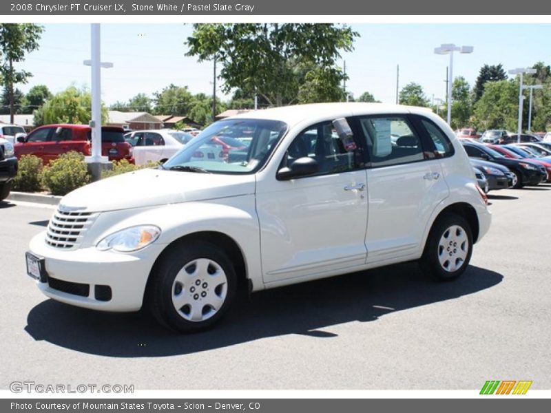 Stone White / Pastel Slate Gray 2008 Chrysler PT Cruiser LX