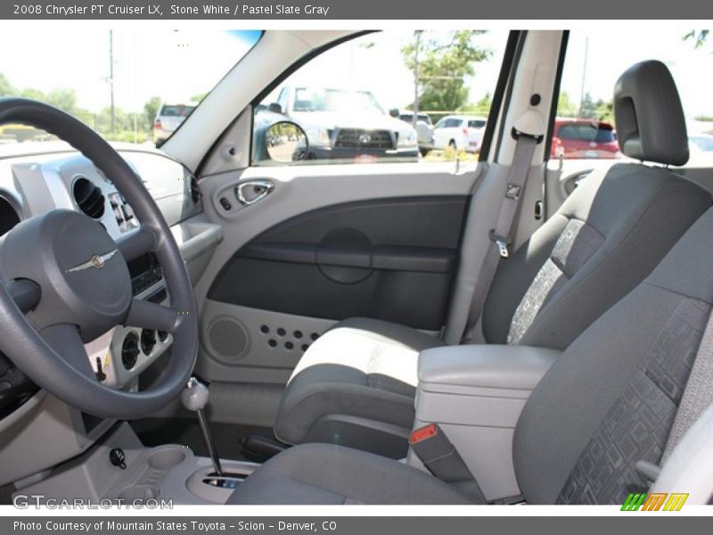 Stone White / Pastel Slate Gray 2008 Chrysler PT Cruiser LX
