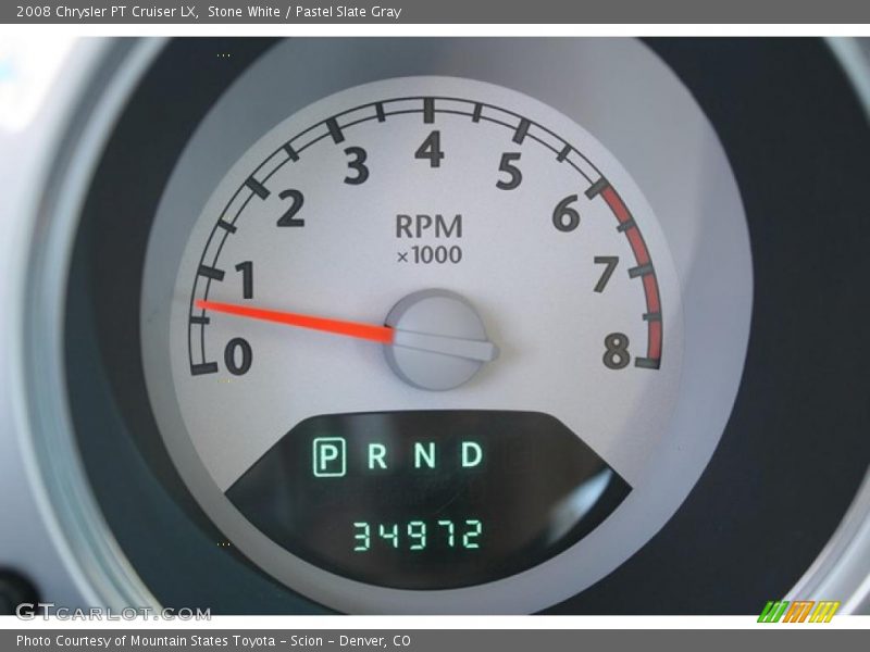 Stone White / Pastel Slate Gray 2008 Chrysler PT Cruiser LX