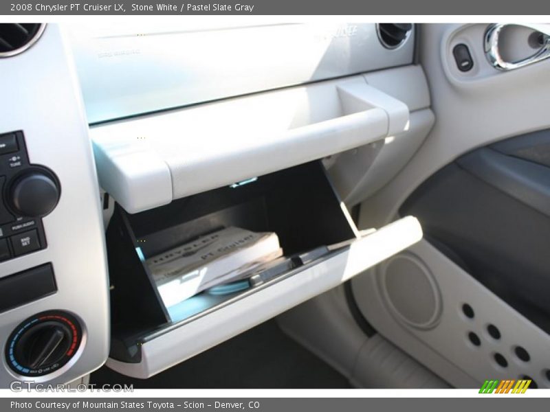 Stone White / Pastel Slate Gray 2008 Chrysler PT Cruiser LX