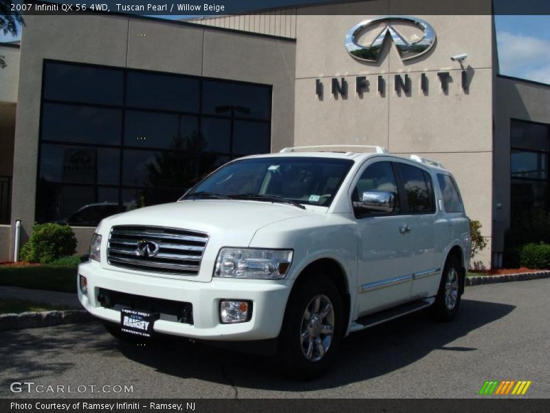 Tuscan Pearl / Willow Beige 2007 Infiniti QX 56 4WD