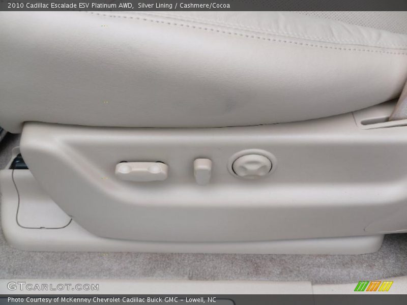 Silver Lining / Cashmere/Cocoa 2010 Cadillac Escalade ESV Platinum AWD