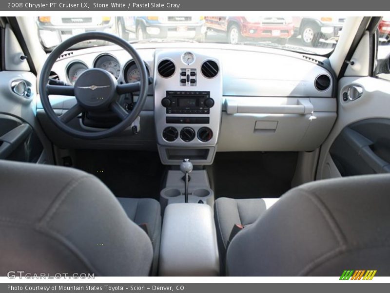 Stone White / Pastel Slate Gray 2008 Chrysler PT Cruiser LX