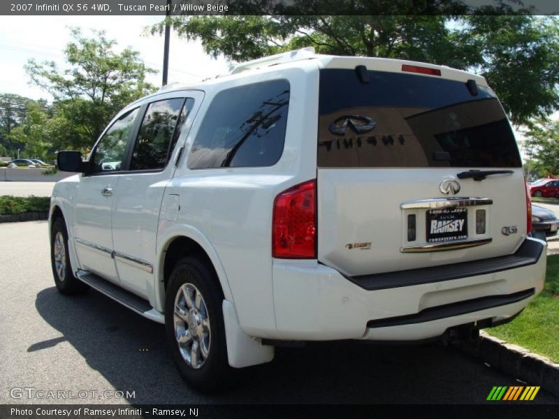 Tuscan Pearl / Willow Beige 2007 Infiniti QX 56 4WD