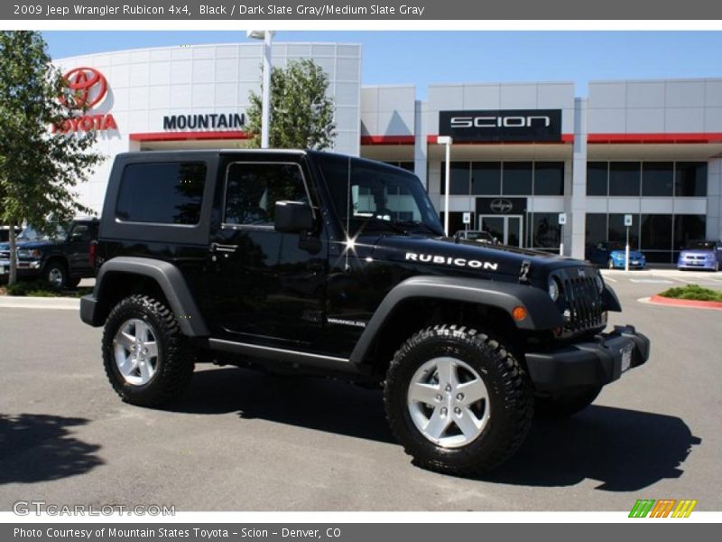 Black / Dark Slate Gray/Medium Slate Gray 2009 Jeep Wrangler Rubicon 4x4