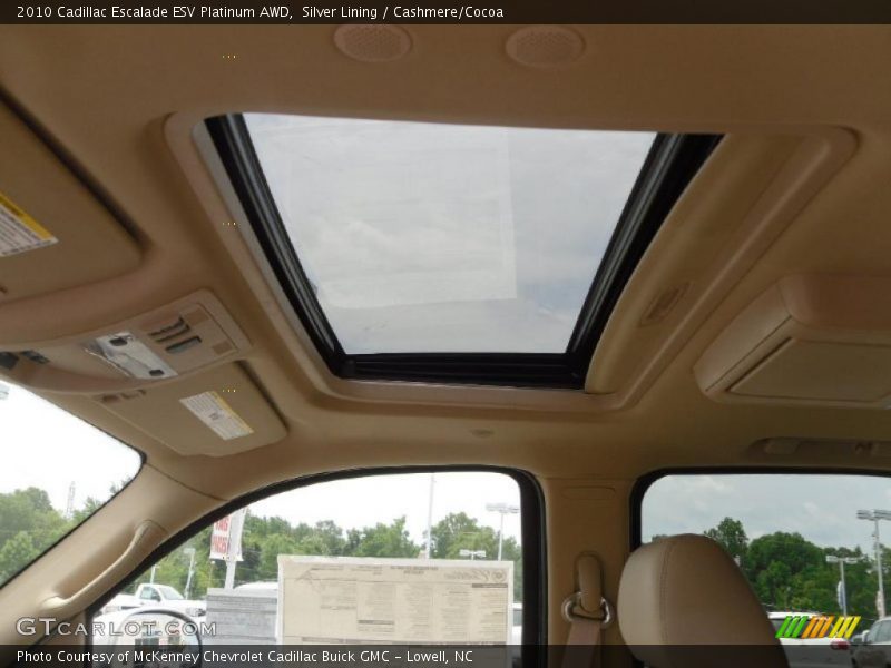 Silver Lining / Cashmere/Cocoa 2010 Cadillac Escalade ESV Platinum AWD