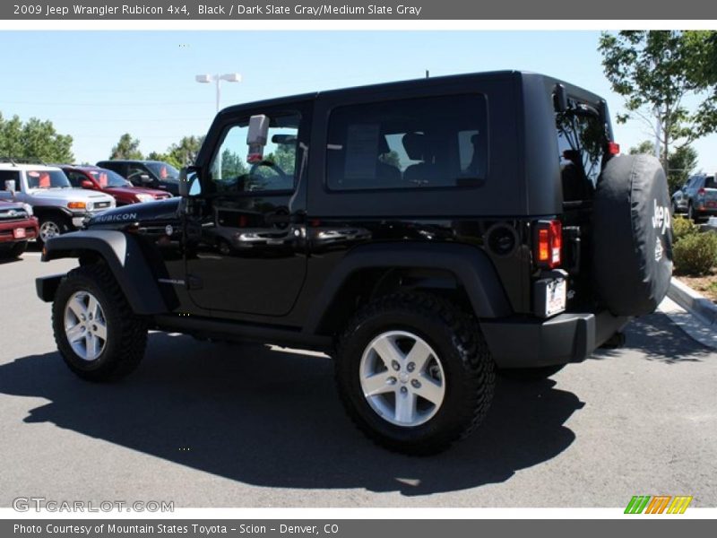 Black / Dark Slate Gray/Medium Slate Gray 2009 Jeep Wrangler Rubicon 4x4
