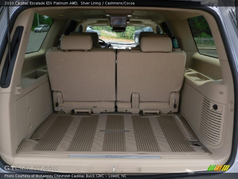 Silver Lining / Cashmere/Cocoa 2010 Cadillac Escalade ESV Platinum AWD