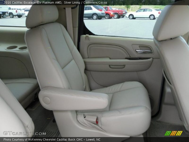 Silver Lining / Cashmere/Cocoa 2010 Cadillac Escalade ESV Platinum AWD