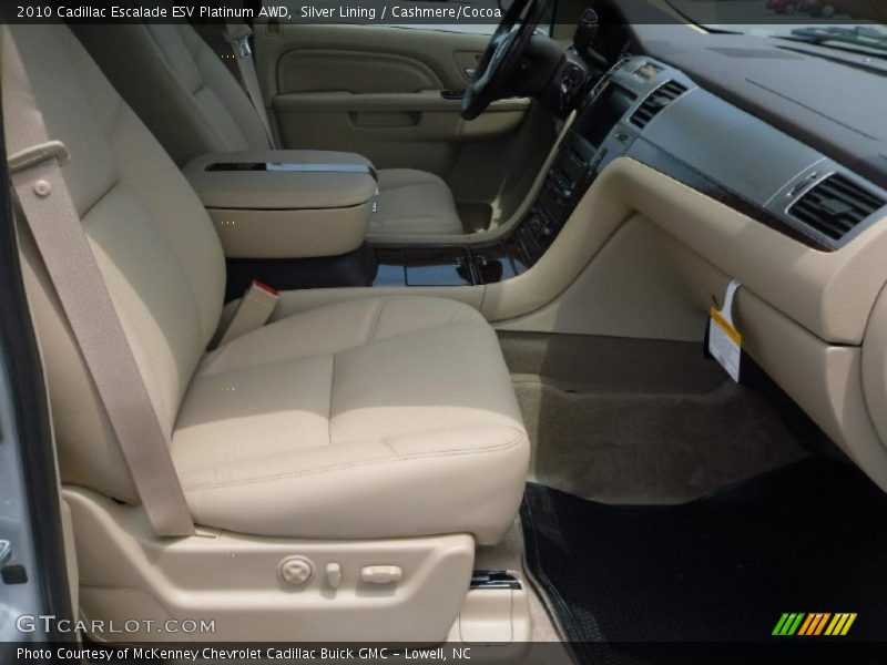 Silver Lining / Cashmere/Cocoa 2010 Cadillac Escalade ESV Platinum AWD