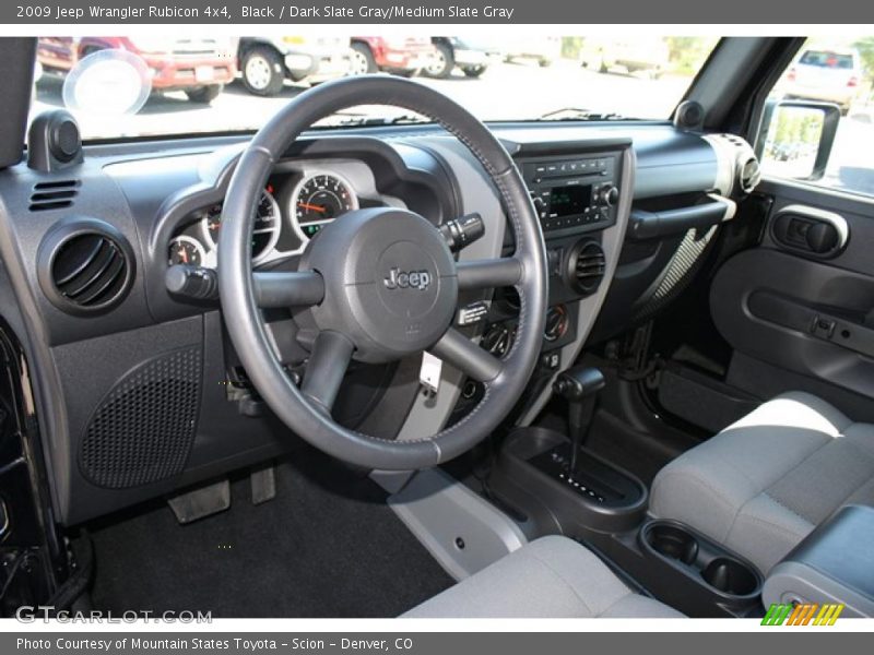 Black / Dark Slate Gray/Medium Slate Gray 2009 Jeep Wrangler Rubicon 4x4