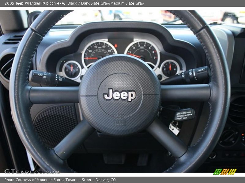 Black / Dark Slate Gray/Medium Slate Gray 2009 Jeep Wrangler Rubicon 4x4