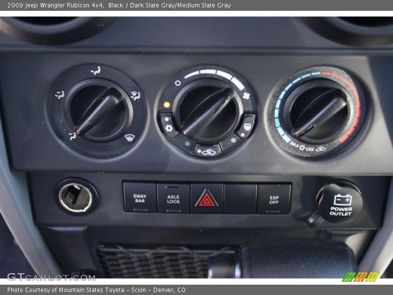 Black / Dark Slate Gray/Medium Slate Gray 2009 Jeep Wrangler Rubicon 4x4