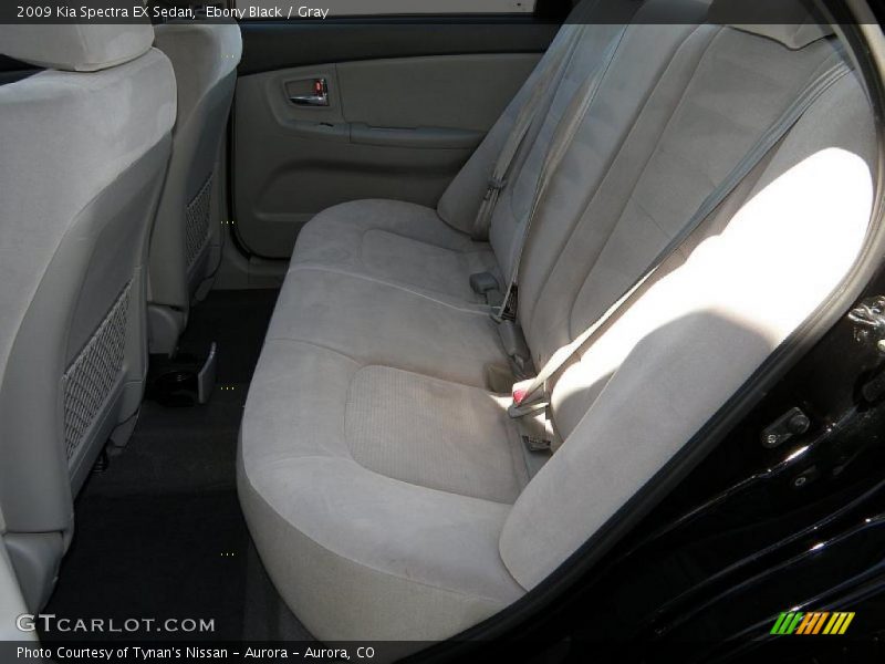 Ebony Black / Gray 2009 Kia Spectra EX Sedan