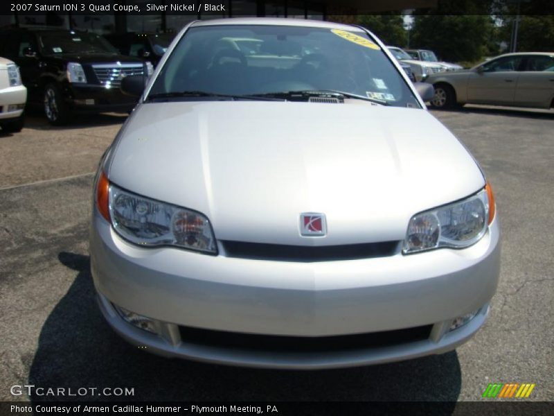 Silver Nickel / Black 2007 Saturn ION 3 Quad Coupe