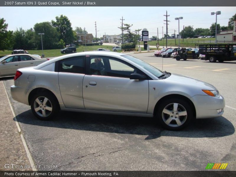 Silver Nickel / Black 2007 Saturn ION 3 Quad Coupe