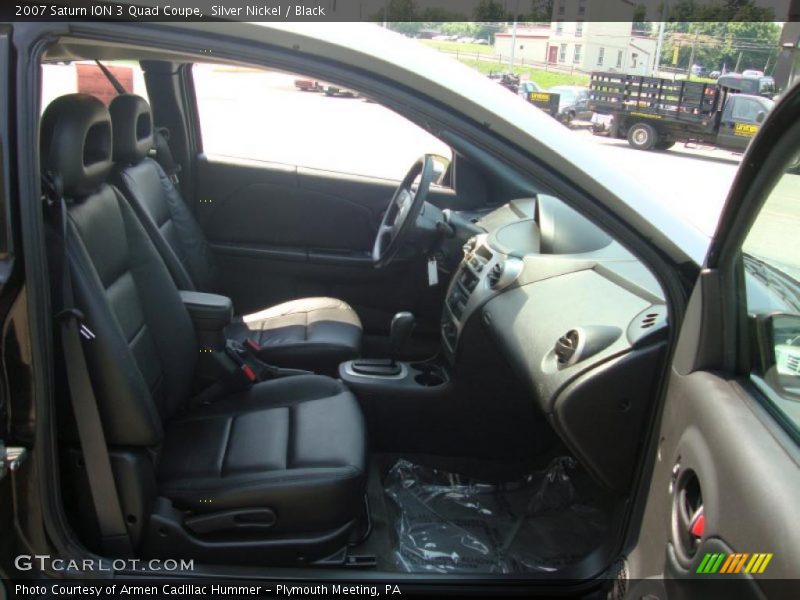 Silver Nickel / Black 2007 Saturn ION 3 Quad Coupe