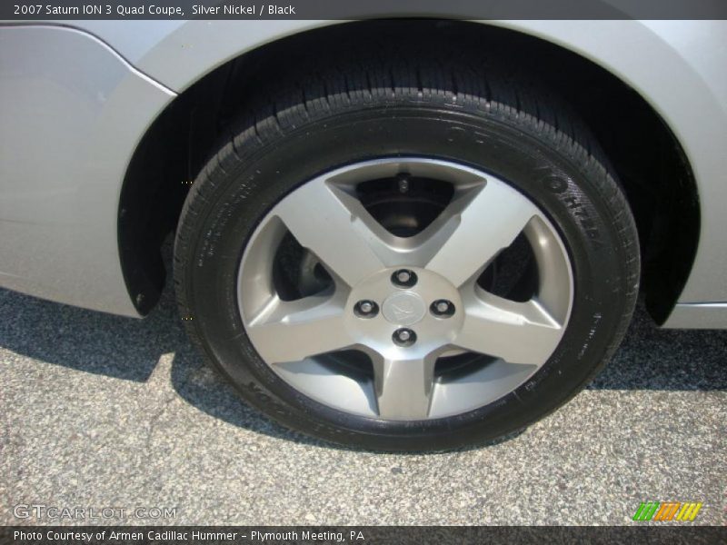 Silver Nickel / Black 2007 Saturn ION 3 Quad Coupe