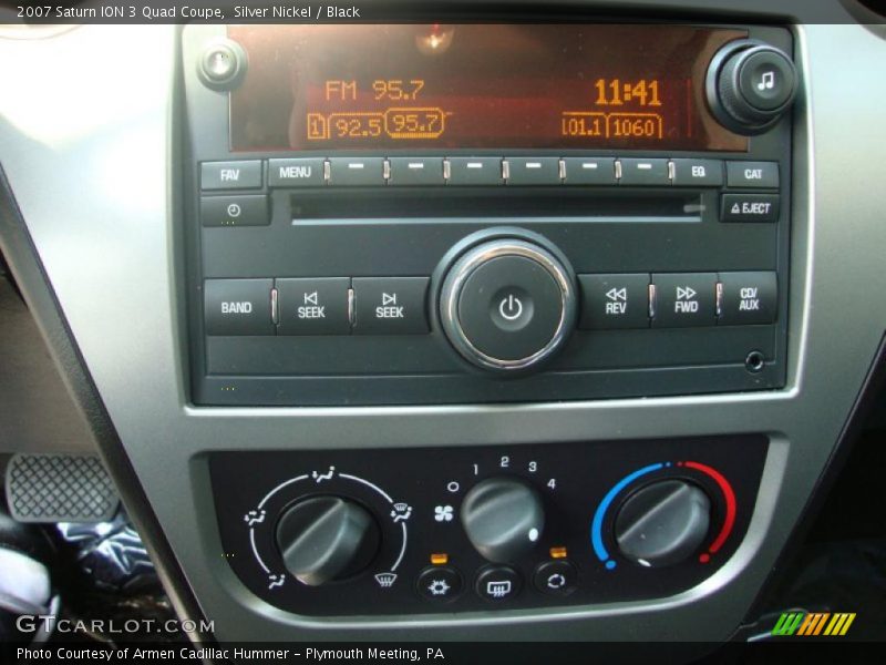 Silver Nickel / Black 2007 Saturn ION 3 Quad Coupe