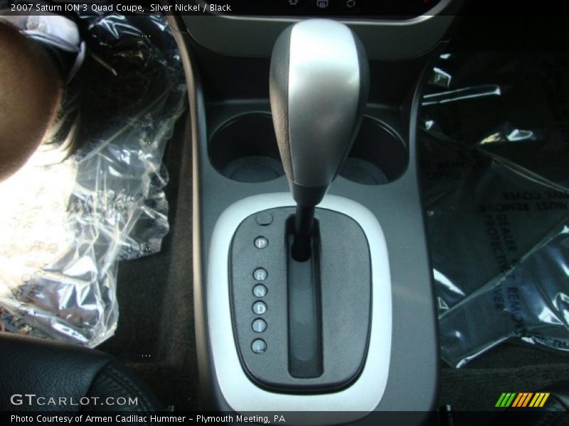 Silver Nickel / Black 2007 Saturn ION 3 Quad Coupe