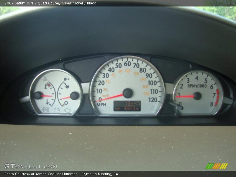 Silver Nickel / Black 2007 Saturn ION 3 Quad Coupe