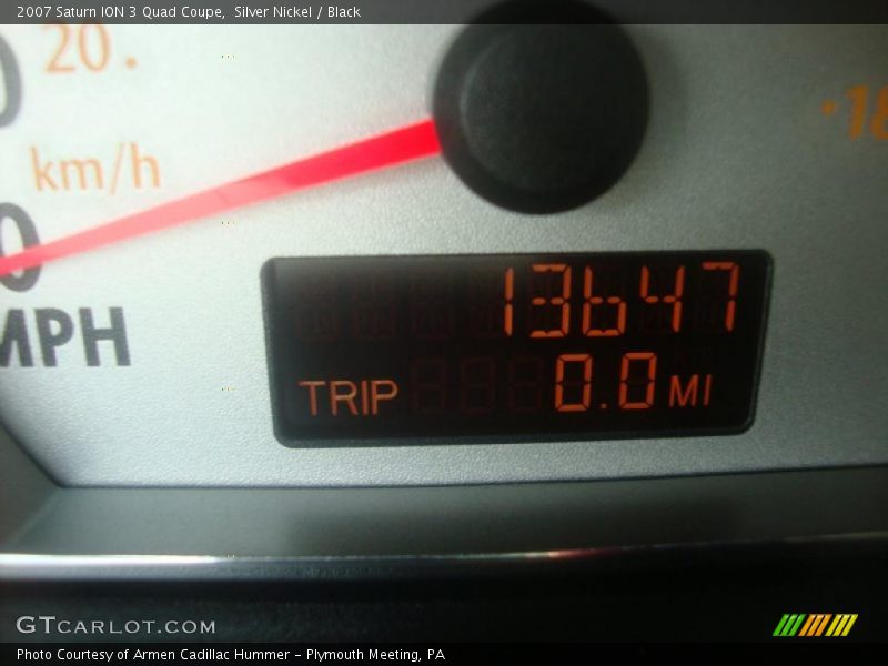 Silver Nickel / Black 2007 Saturn ION 3 Quad Coupe