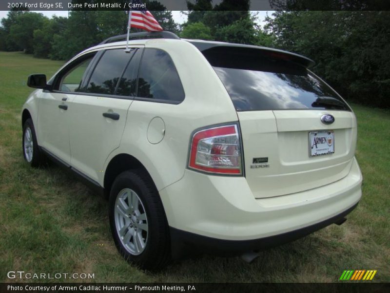 Dune Pearl Metallic / Camel 2007 Ford Edge SE