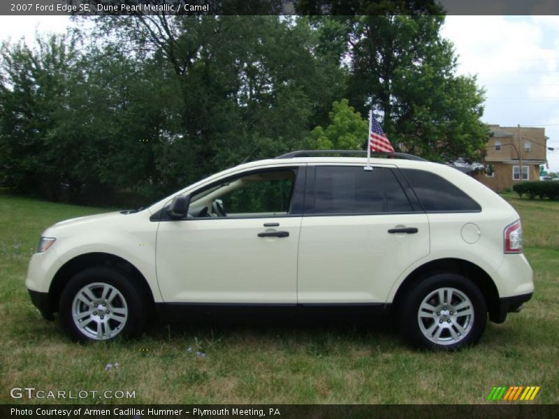 Dune Pearl Metallic / Camel 2007 Ford Edge SE