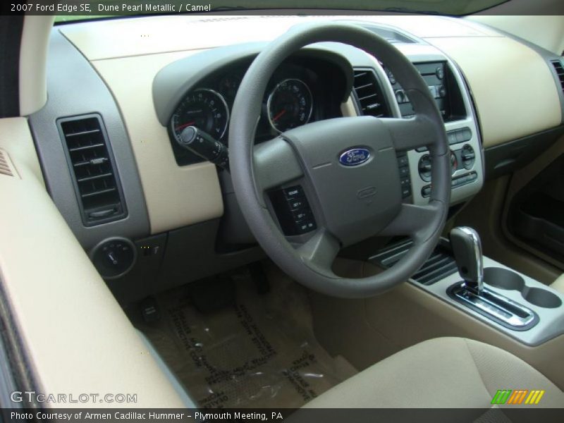 Dune Pearl Metallic / Camel 2007 Ford Edge SE
