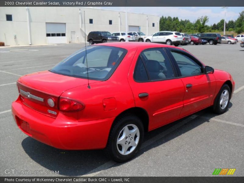 Victory Red / Graphite Gray 2003 Chevrolet Cavalier Sedan
