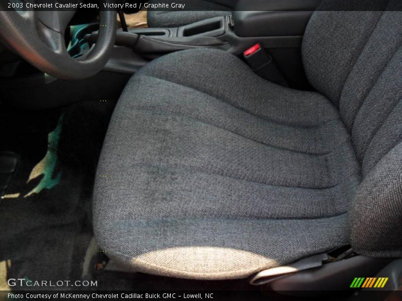 Victory Red / Graphite Gray 2003 Chevrolet Cavalier Sedan