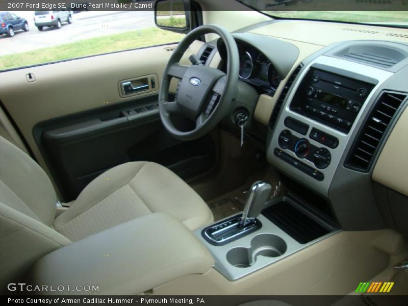 Dune Pearl Metallic / Camel 2007 Ford Edge SE