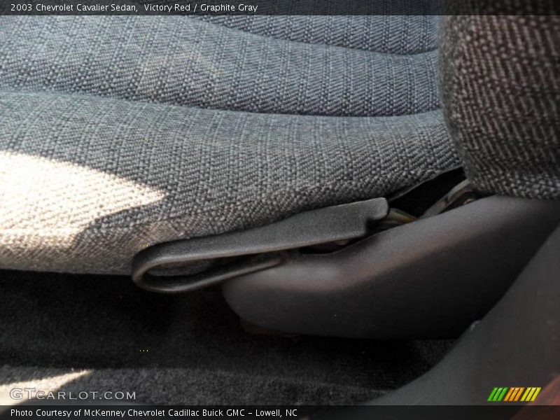 Victory Red / Graphite Gray 2003 Chevrolet Cavalier Sedan