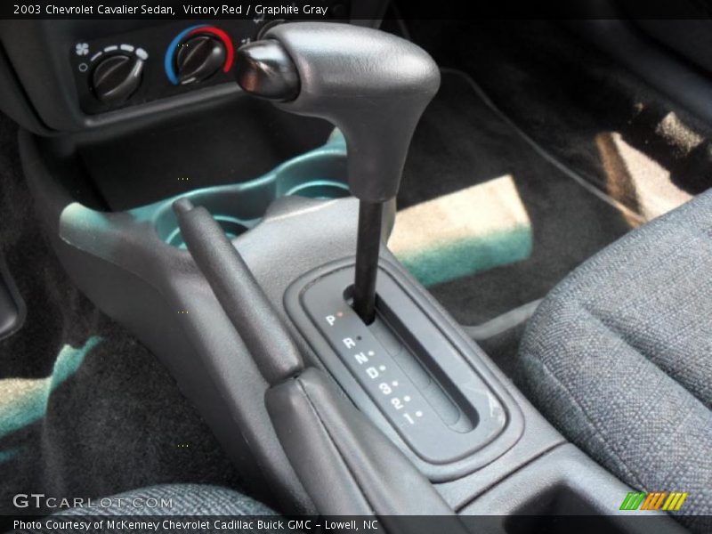 Victory Red / Graphite Gray 2003 Chevrolet Cavalier Sedan