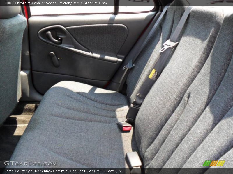 Victory Red / Graphite Gray 2003 Chevrolet Cavalier Sedan