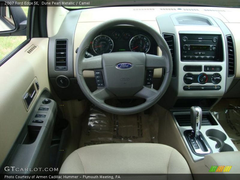 Dune Pearl Metallic / Camel 2007 Ford Edge SE