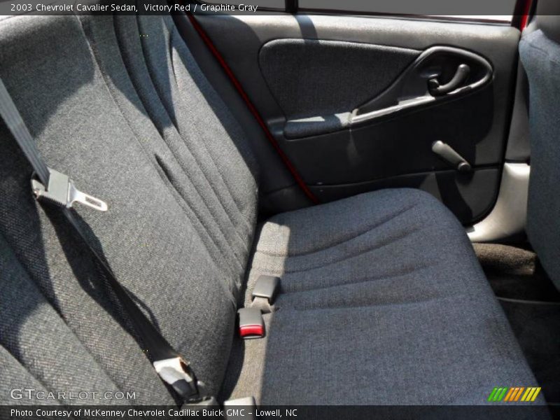 Victory Red / Graphite Gray 2003 Chevrolet Cavalier Sedan