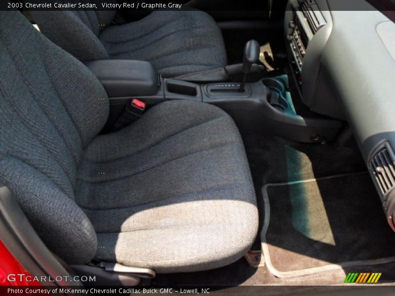 Victory Red / Graphite Gray 2003 Chevrolet Cavalier Sedan