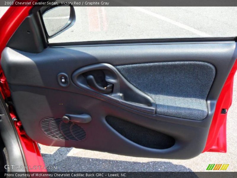 Victory Red / Graphite Gray 2003 Chevrolet Cavalier Sedan