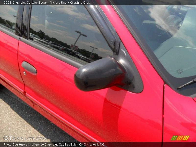 Victory Red / Graphite Gray 2003 Chevrolet Cavalier Sedan