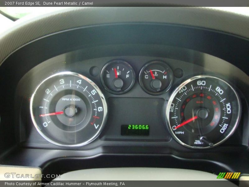 Dune Pearl Metallic / Camel 2007 Ford Edge SE